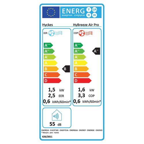 HYCKES Klimaanlæg "HyBreeze Air Pro" 220V