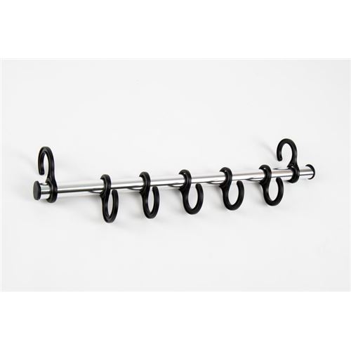 Garderobestang i metal M/ 5 kroge