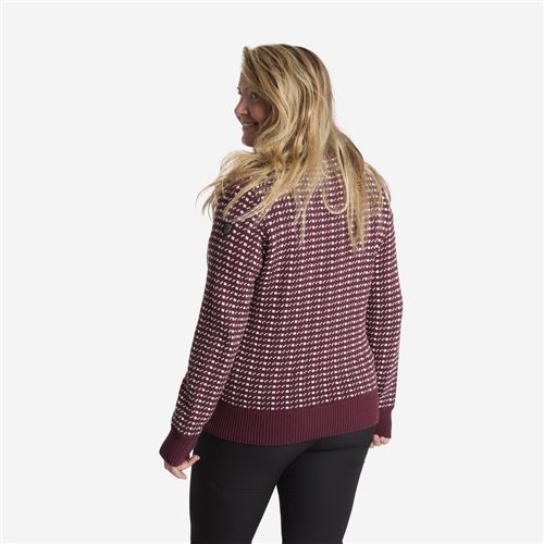 Tuxer Pricilla Striktrøje - Maroon Red