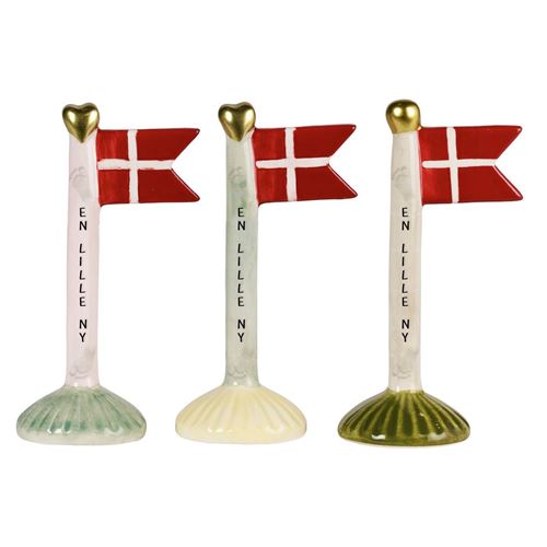 Speedtsberg Keramik Flag 14 cm. - "En lille ny"