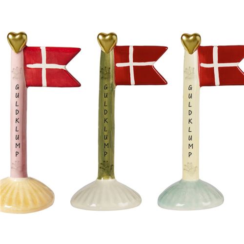 Speedtsberg Keramik Flag 14 cm. - "Guldklump"