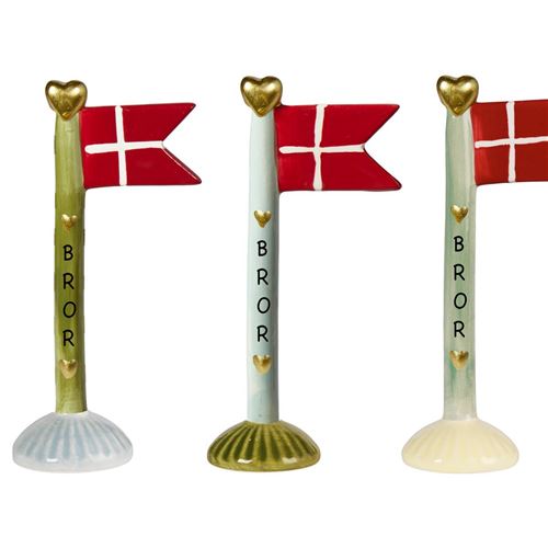 Speedtsberg Keramik Flag 14 cm. - "Bror"