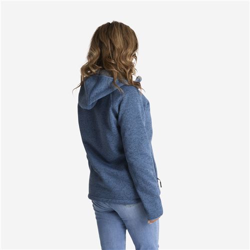 Tuxer Odie dame strikjakke med fór Str. 3XL - Stellar Blue