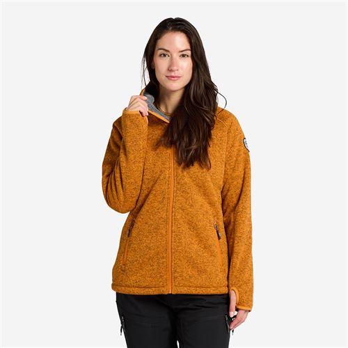 Tuxer Odie dame strikjakke med fór Str. 3XL - Desert Sun