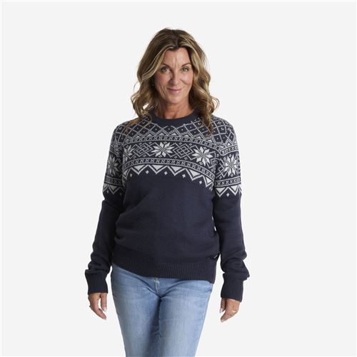 Tuxer Colette striktrøje Str. 2XL - Dark Navy