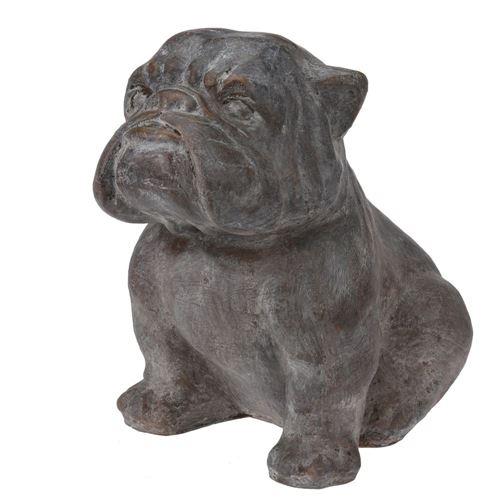 Havefigur i fibercement - Engelsk bulldog