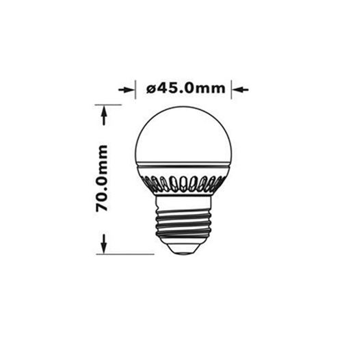 Verbatim LED miniglobe, E27 fatning, 3,5 W