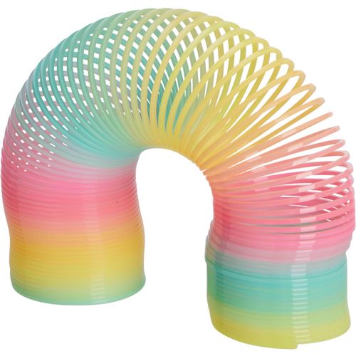 Spring/trappefjeder Regnbuefarvet