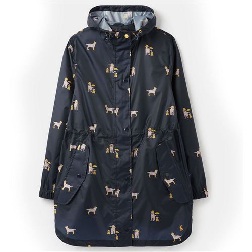 Tom Joules golightly regnjakke - Navy Dog Str 38