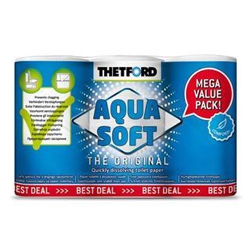 Thetford Aqua Soft toiletpapir - 6 ruller