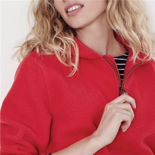 Joules Jeanie Fleece med hætte 38 - rød - 1 stk. tilbage