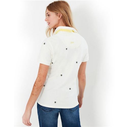 Joules Pippa Polo-Shirt - Cream med bier Str. 38