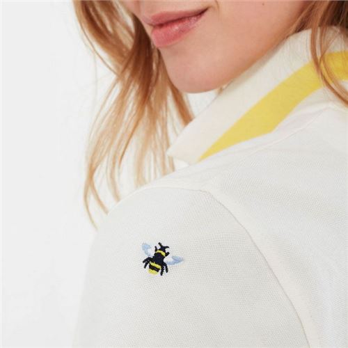 Joules Pippa Polo-Shirt - Cream med bier Str. 40