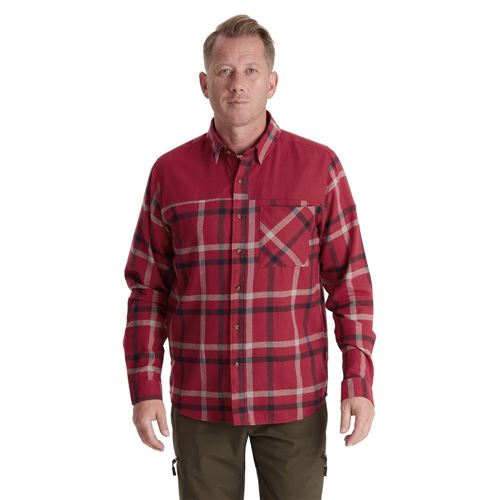 Tuxer Danilo skjorte Str. 3XL - Øko Bomuld - Rhubarb red