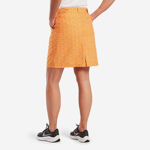 Tuxer Hollie Reco skort - Flame orange Print -  str. 44