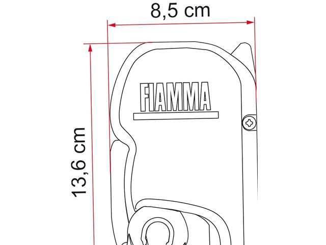 Markise Fiamma F45S 450 - Royal Grey. L:448 cm x D:250 cm