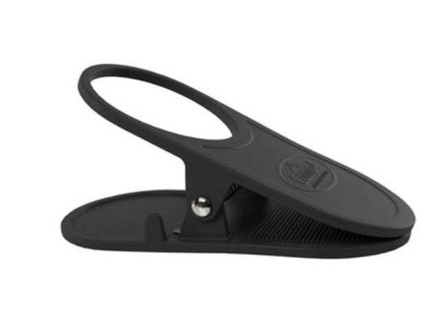 Bord-, glas- og drikkevareholder med clips - Sort