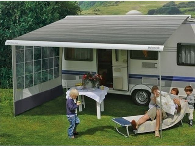 Dometic perfect roof tagmonteret markise PR2500 4,5 m GR HOR White 275 12 V
