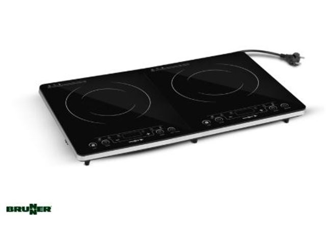 Elektrisk komfur med dobbelt induktionsplade