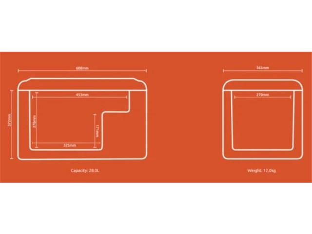 Kompressorkøleboks "HyCooler Life 30" 12/24/220V