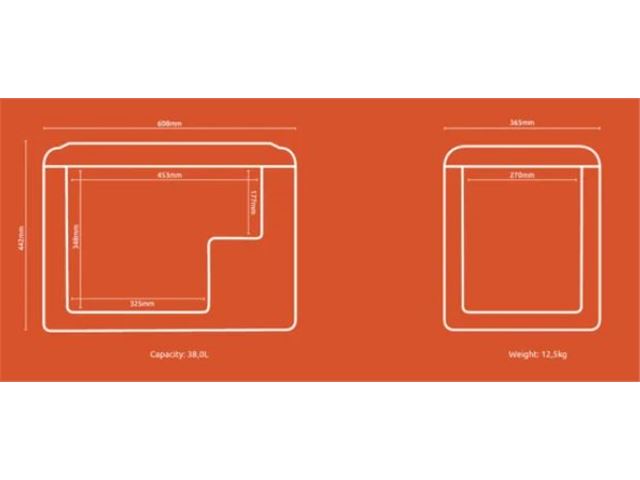 Kompressorkøleboks "HyCooler Life 40" 12/24/220V