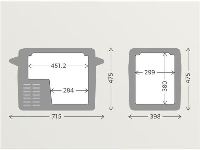 Kompressorkøleboks "Dometic CFF 45" 12/24/220V