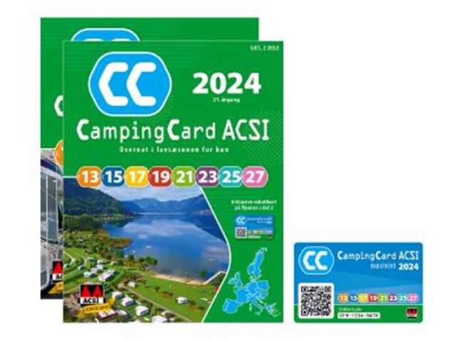 ACSI Campingbog med CampingCard 2024