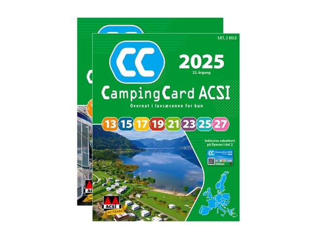 ACSI Campingbog med CampingCard 2025