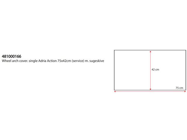 Hjulafdækning Enkelt med sugekopper Adria Action H:42cm