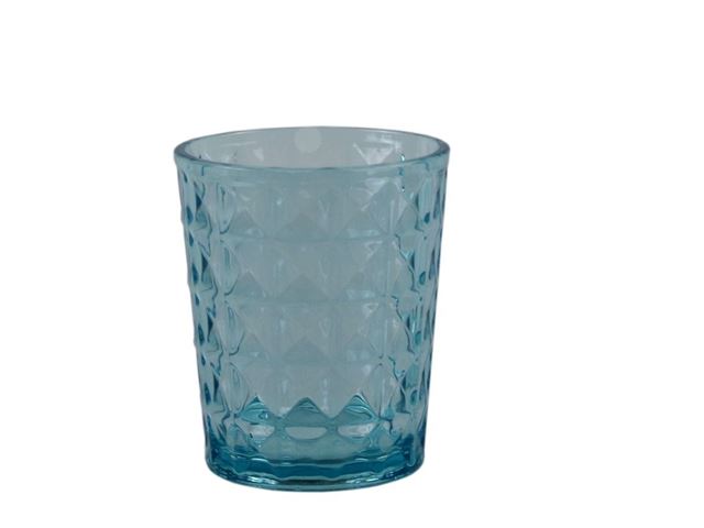 Vansglas Stone Line, Opale blå - Sæt med 2 stk.