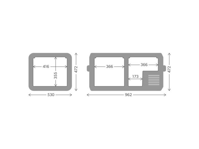 Dometic CFX3 95DZ dual-zone kompressor køleboks