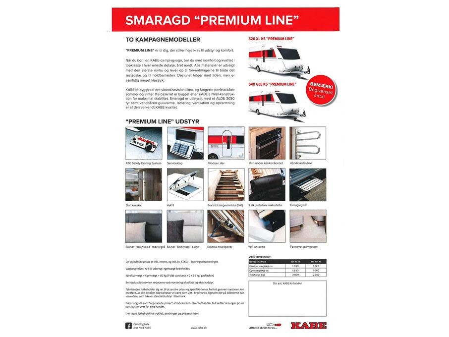 Kabe Smaragd 520 XL KS Premium Line