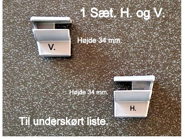 Ende stykke Kabe Lysegrå til underskørt liste. 