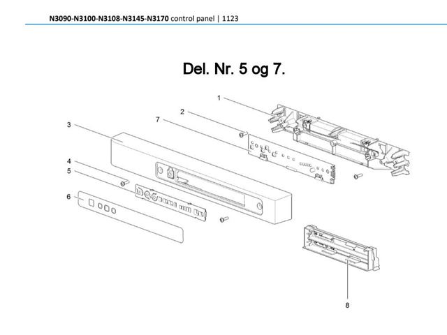 Thetford Kontrolpanel LED Til N3000 V2 Serie.