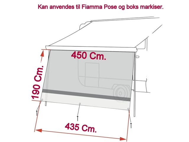 Fiamma Front "Fiamma Sun View XL" 450 Cm. 