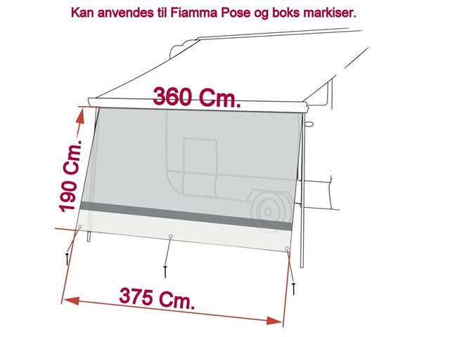 Fiamma Front "Fiamma Sun View XL" 375 Cm.