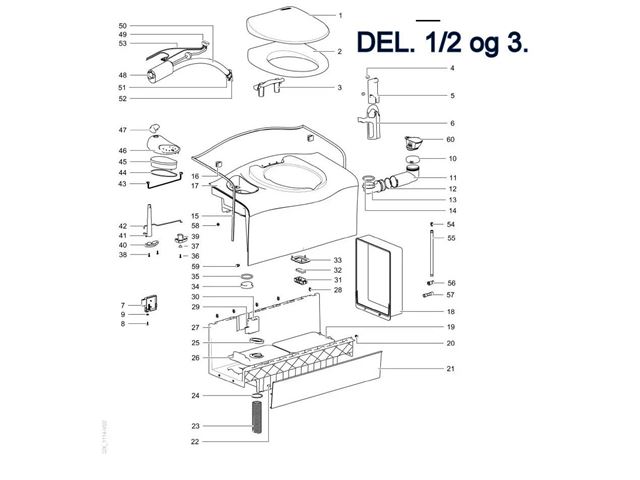 Thetford C. 400 Toilet sæde.