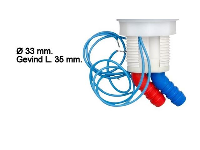 Vandhane Ø 33 mm. Koldt / Varmt vand. Til Hobby.
