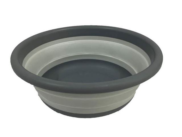 Foldbar rund opvaskebalje som fylder minimalt MEDIUM.