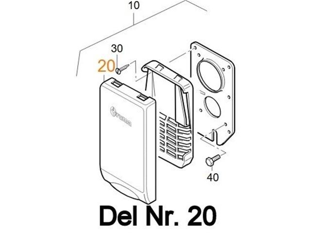 Truma skorstens afdækning hvid. Mål. 130x245 mm.