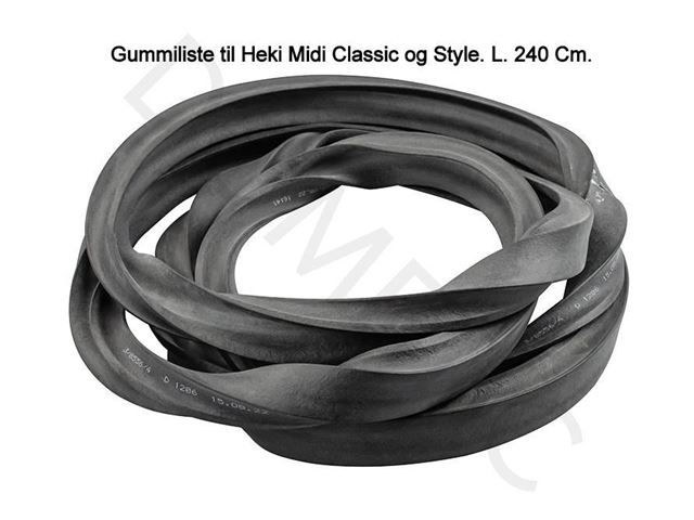 Gummiliste til Heki Midi Classic og Style. L. 240 Cm. 