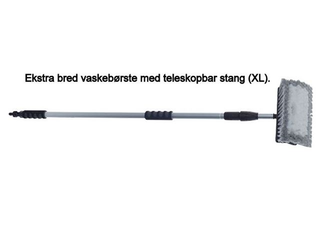 Bred vaskebørste med teleskopbar stang 125 / 220 Cm. 