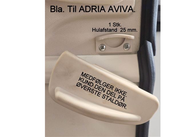 Dør vrider modpart Bla. Til Adria. Hulafstand 25 mm.
