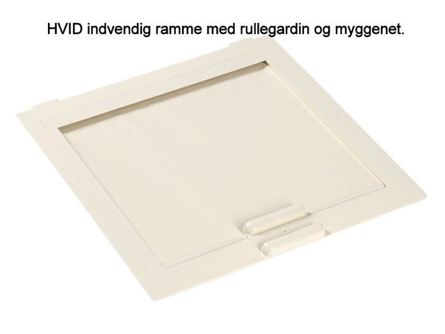 Tagluge 40 x 40 Cm. MPK Tag. 24 - 46 mm. Indv. Hvid ramme.