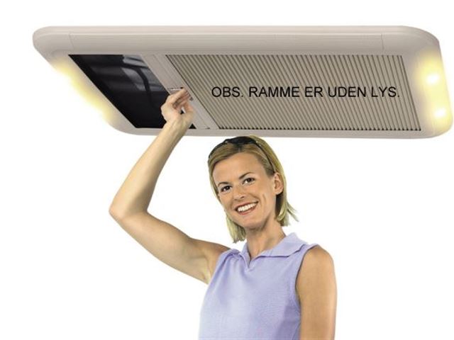 Heki 2 De Luxe Inder ramme Ral 9001. 