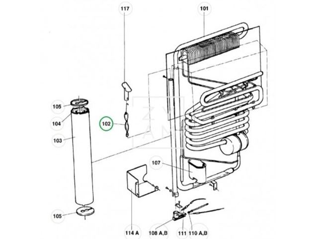 Dometic skorstens spindel. 