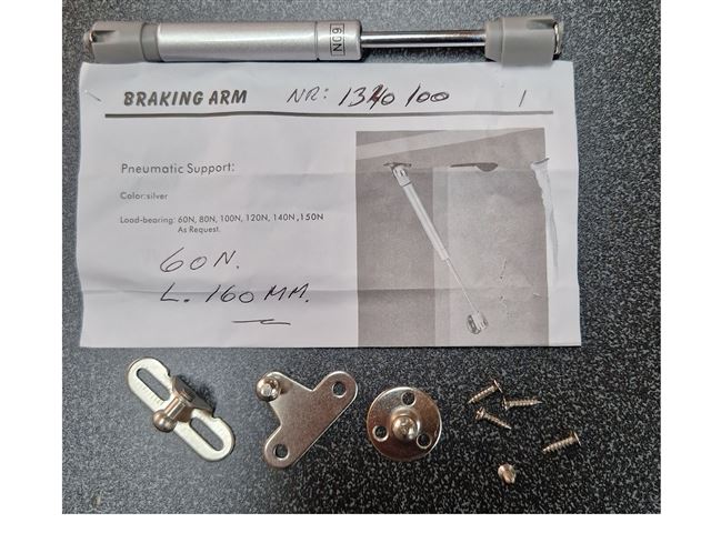 Udskyder til overskabslåge Bla. Adria. L. 160 mm. 60N.