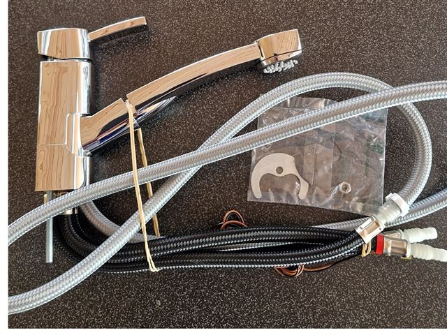 Blandingsbatteri Ø 36 mm. Til bruser Knaus GRB. Vogne.