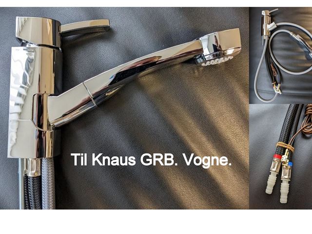 Blandingsbatteri Ø 36 mm. Til bruser Knaus GRB. Vogne.