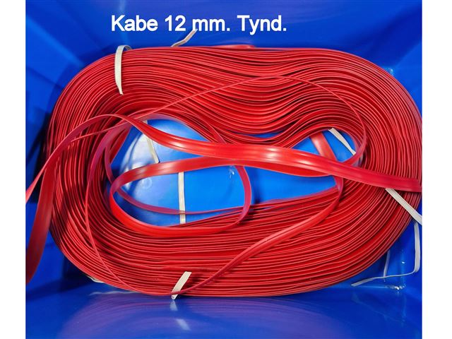 Listefylder 12. mm. Tynd Rød til KABE.